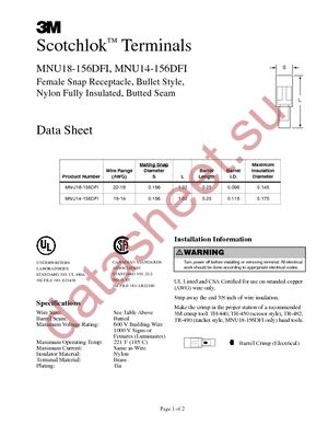 MNU14-156DFIK (BULK) datasheet  